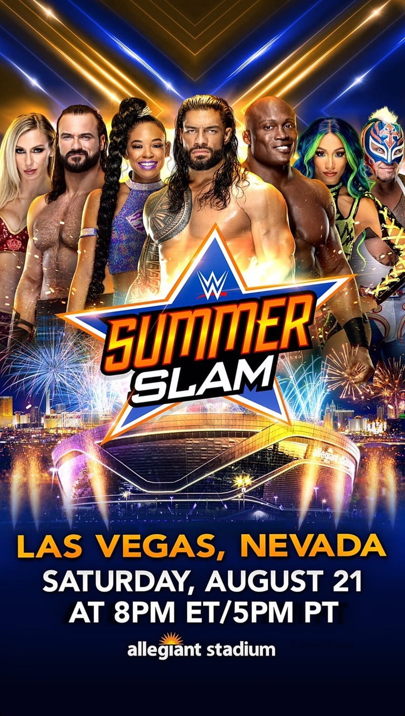 Roman Reigns, summer slam, 2021, HD phone wallpaper