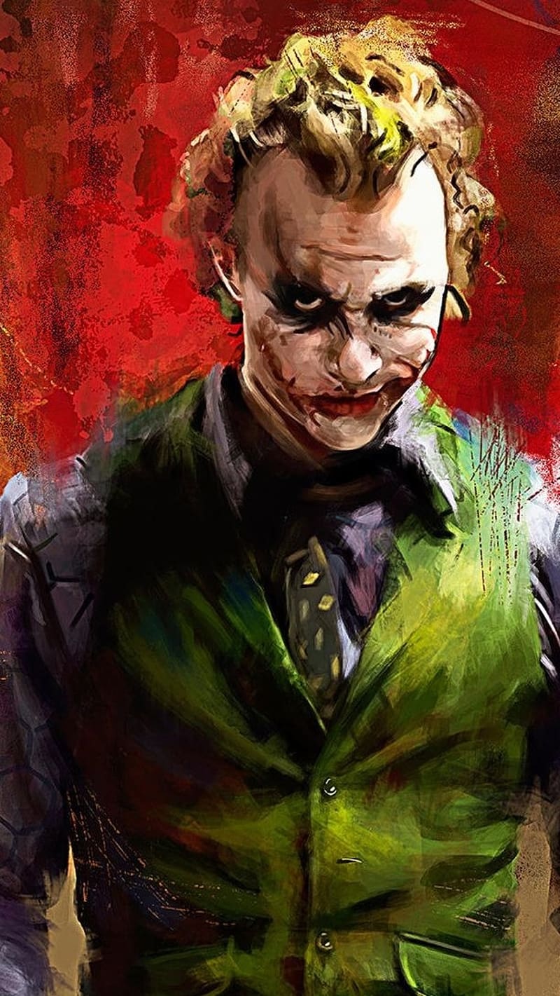 Attitude Joker Painting Colour, attitude joker, painting, art, HD phone wallpaper