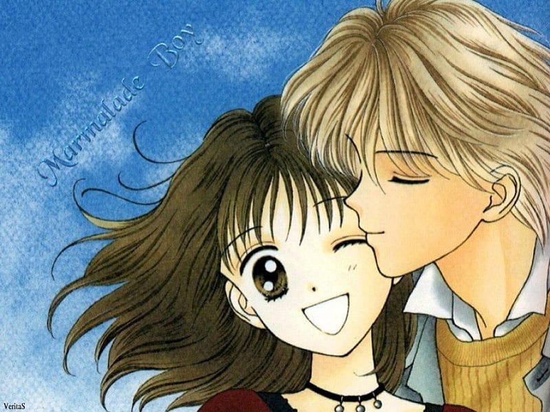 Anime boy and girl, they are in love, they love each other, he is  whispering in her ear, HD wallpaper | Peakpx