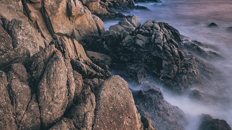 Pacific Grove , nature, rocks, mountains, HD wallpaper