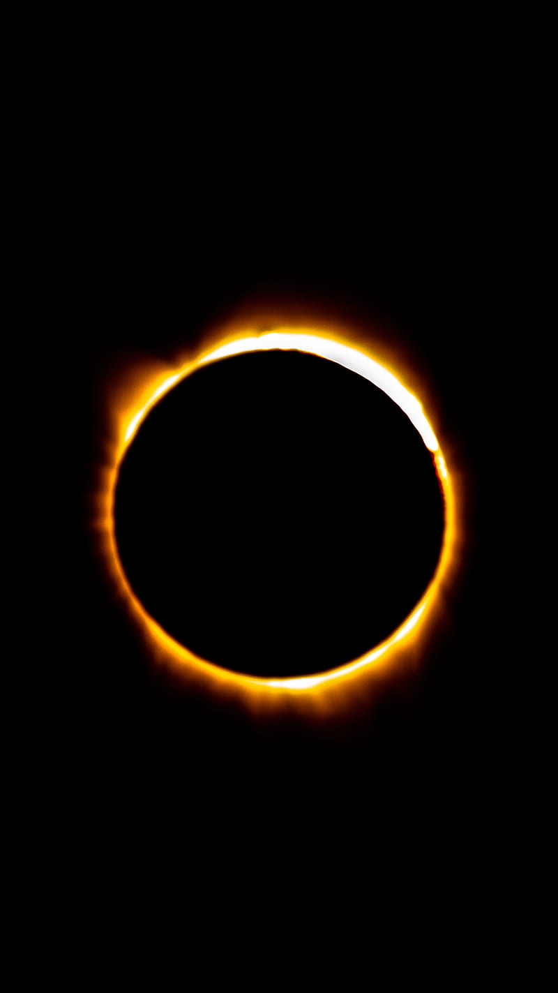 Eclipse , amoled, black, eclipse solar, space, flames, hole, samsung, solar, space, HD phone wallpaper