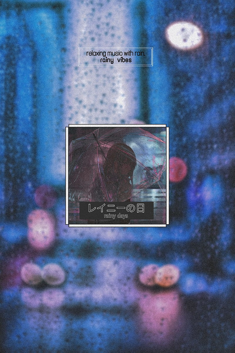 Rainy days, anime aesthetic, sad, vibes, HD phone wallpaper