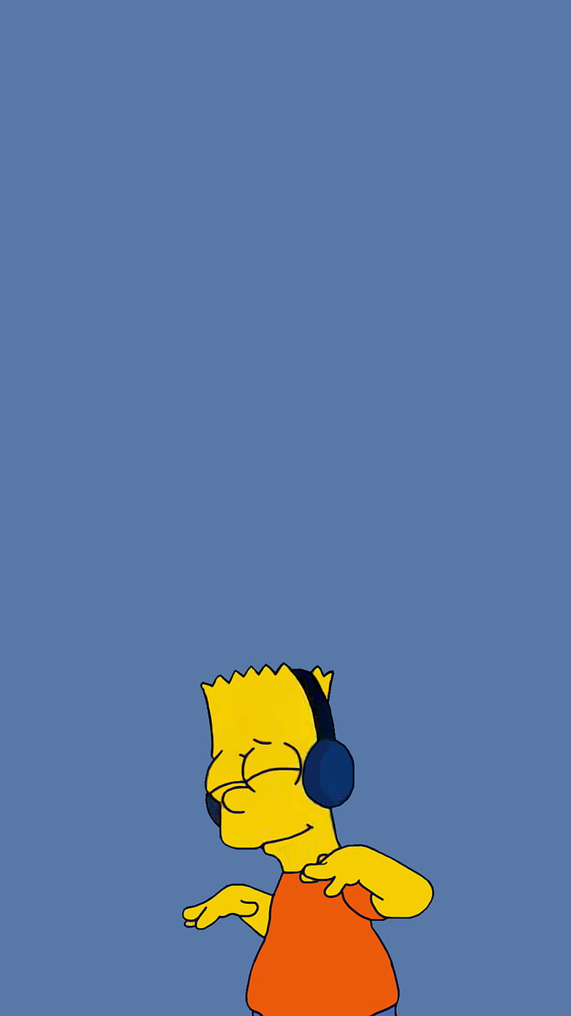 bart yo no fui, yellow, bart simpson, blue, los simpsons, music, simple, simpson, yellow, yo no fui, HD phone wallpaper