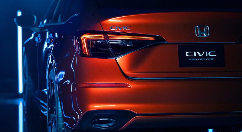 2022 Honda Civic Prototype - Tail Light , car, HD wallpaper