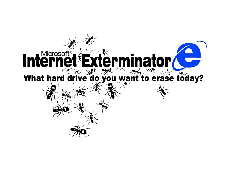 IE, internet, browser, exterminator, HD wallpaper