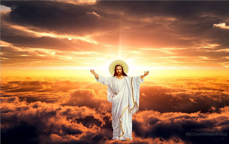 Jesus Christ, glory of God, risen, christ, jesus, ascension, resurrection, god, HD wallpaper