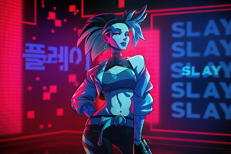 Lol Kda Akali , akali-league-of-legends, league-of-legends, games, artstation, HD wallpaper