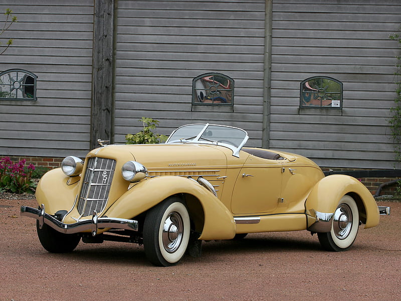 1934 Auburn 851 Boattail Speedster, 1934, tail, boat, antique, auburn, car, convertible, boattail, speedster, classic, 851, 34, vintage, HD wallpaper