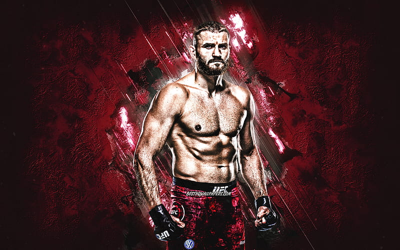 Jan Blachowicz, polish fighter, MMA, portrait, purple stone background, USA, Ultimate Fighting Championship, HD wallpaper