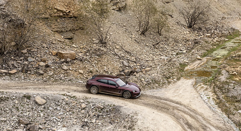 2021 Porsche Taycan 4 Cross Turismo (Color: Cherry Metallic) - Off-Road , car, HD wallpaper