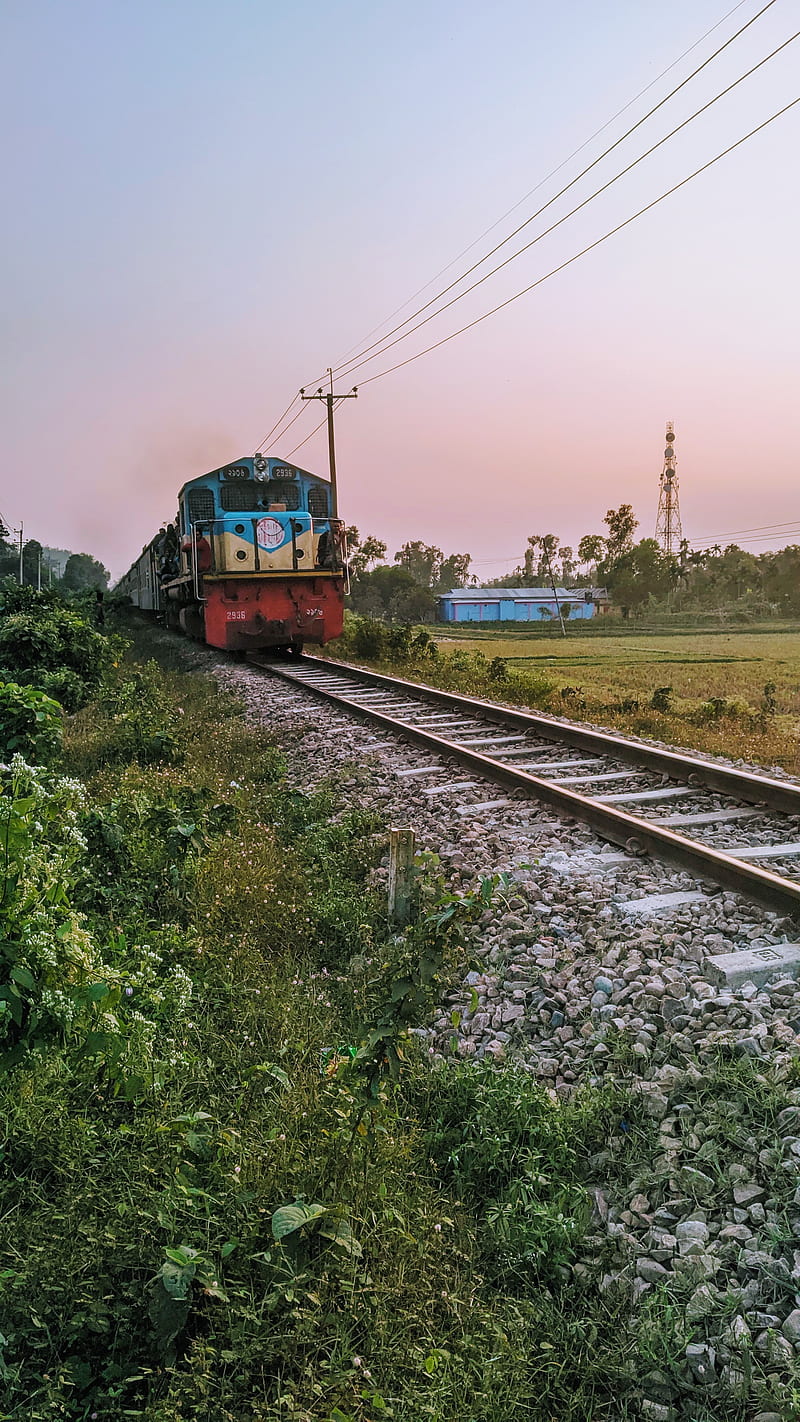 Bangladesh Railway, track, train, trains, travel, HD phone wallpaper