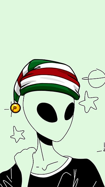 Alien de Navidad, anlien, alienigena, extraterrestre, fondo rosado, ovni, HD  phone wallpaper | Peakpx