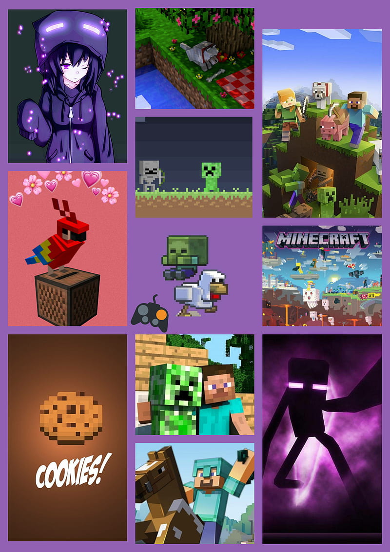 Collage de minecraft, collage, jugador, minecraft, Fondo de pantalla de  teléfono HD | Peakpx