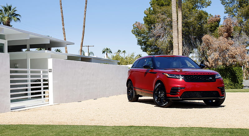 2018 Range Rover Velar P250 SE (Color: Firenze Red) - Front , car, HD wallpaper