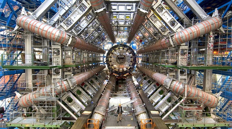 Large Hadron Collider, atoms, 1600x900, discover, science, HD wallpaper