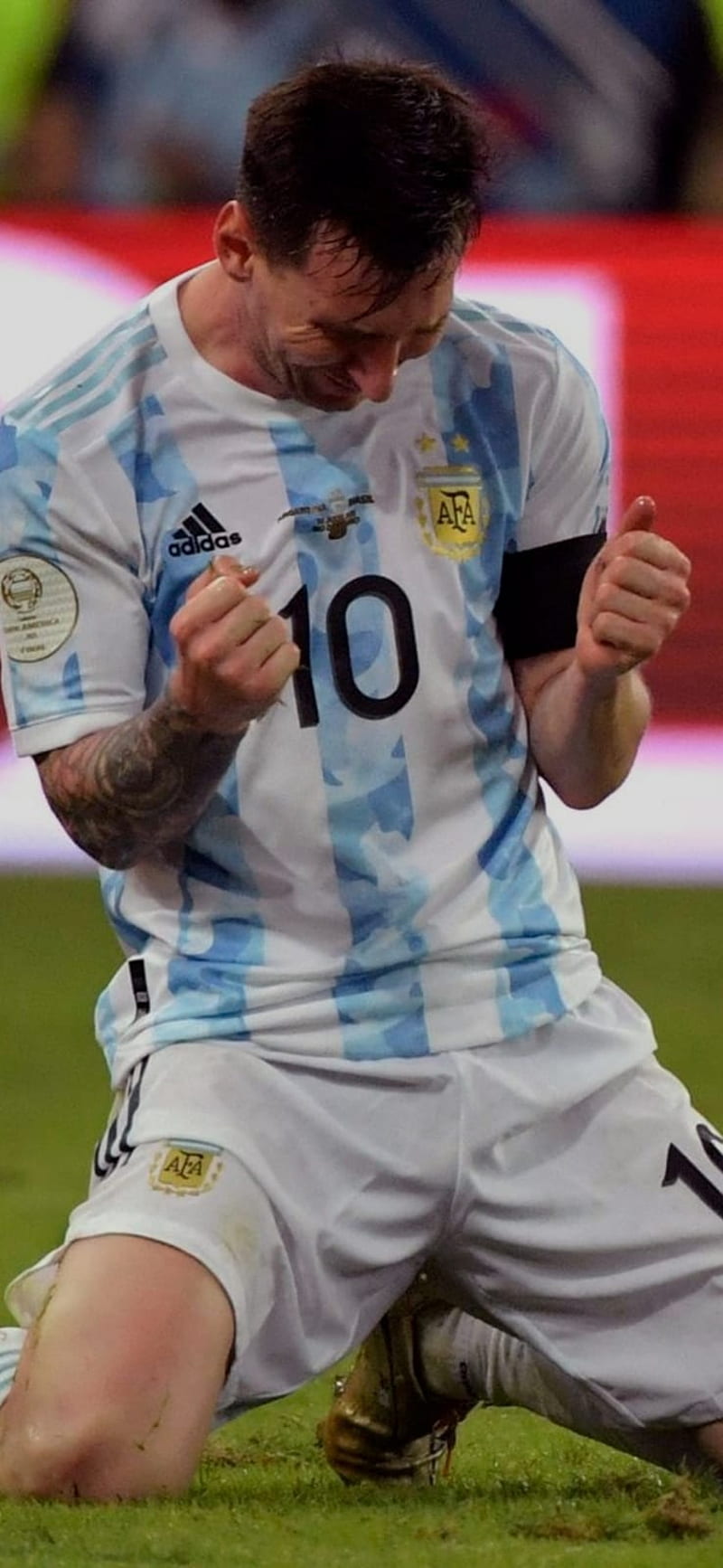 Messi Argentina, Maracana, Brasil, America, 2021, Copa, Final, Campeon, HD phone wallpaper