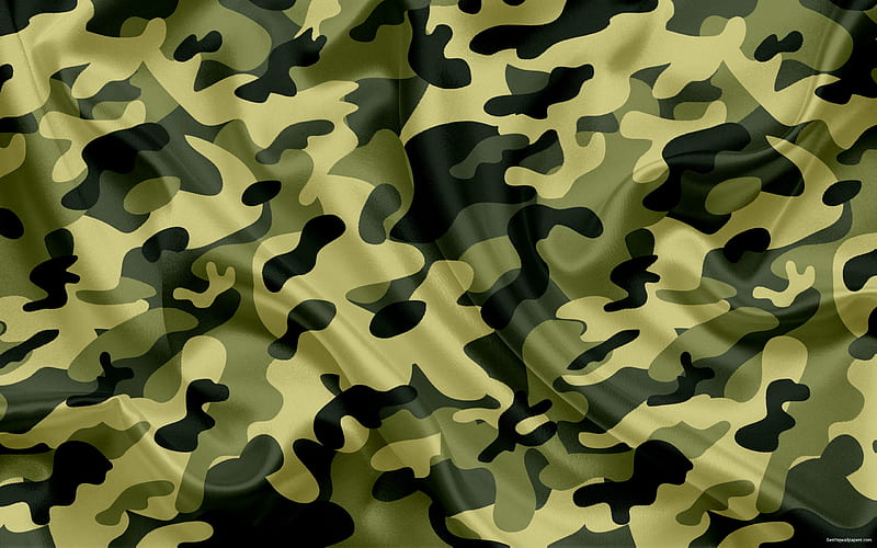 summer camouflage, green camouflage, silk fabric, camouflage, texture, HD wallpaper