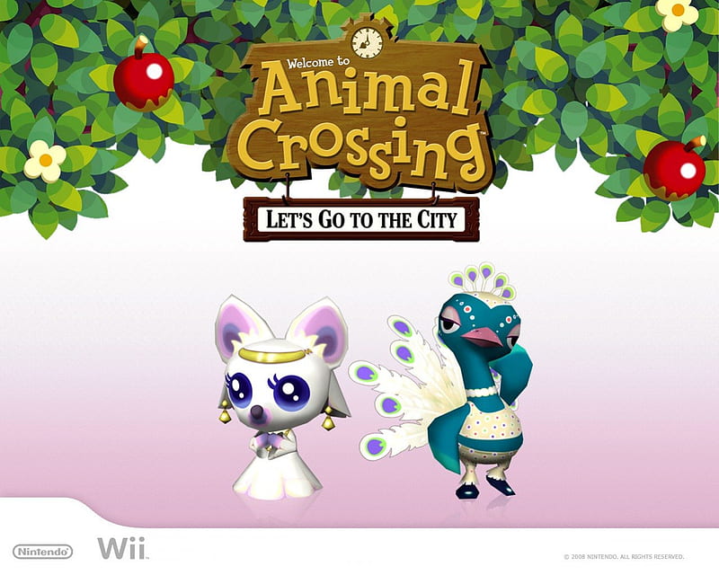 Animal Crossing wii, wii, lets go to the city, animal crossing, animals, HD  wallpaper | Peakpx
