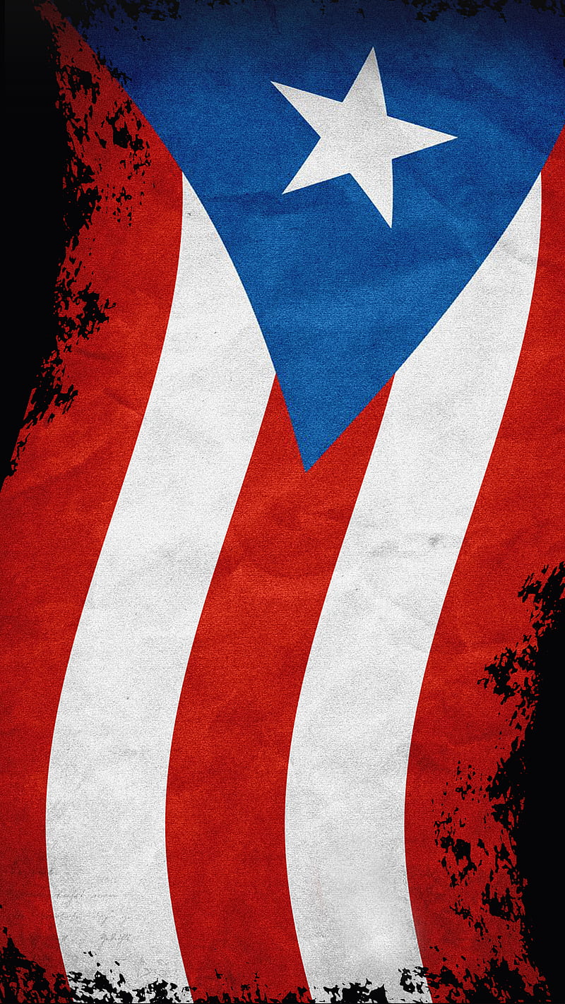 Flag of Puerto Rico Wallpaper by Juan Alvarez Lara