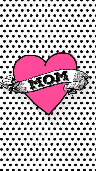 Love you mom , heart, mother, HD mobile wallpaper