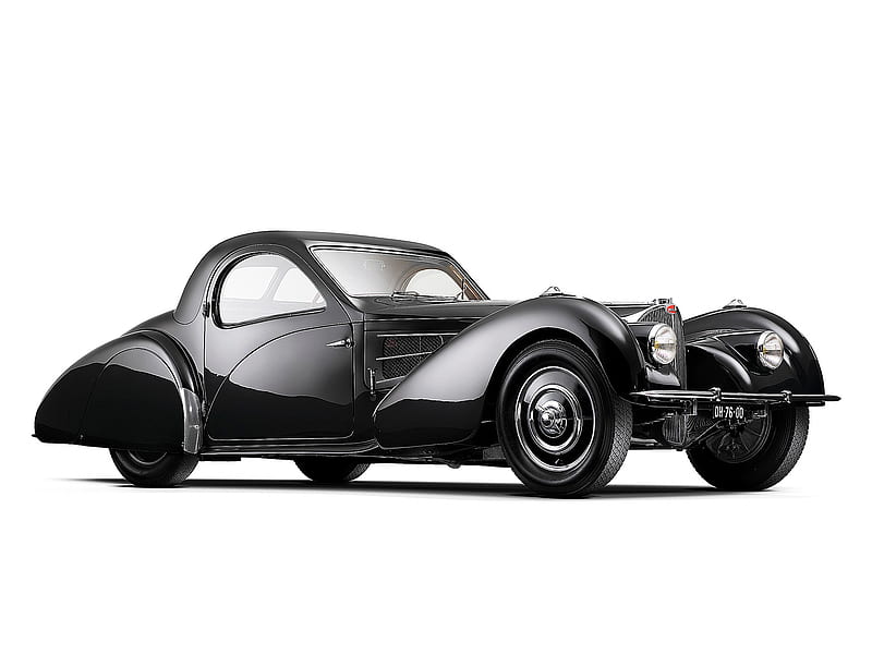1937 Bugatti Type 57S Coupe, Inline 8, car, HD wallpaper