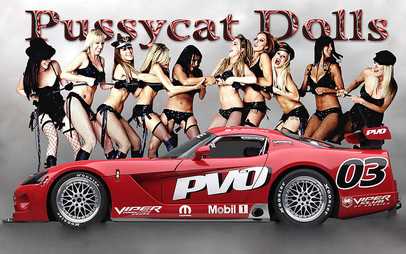 Pussycats-dolls-dodge-viper, pussycats, dolls, cool, pussycat dolls, bcvn, woman and car, lads, dodge, HD wallpaper