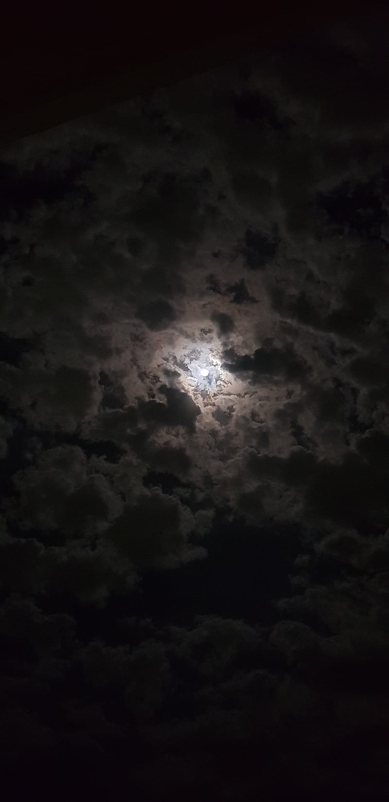 Moon in Dark, clouds, dark, moon, original, stars, HD phone wallpaper ...
