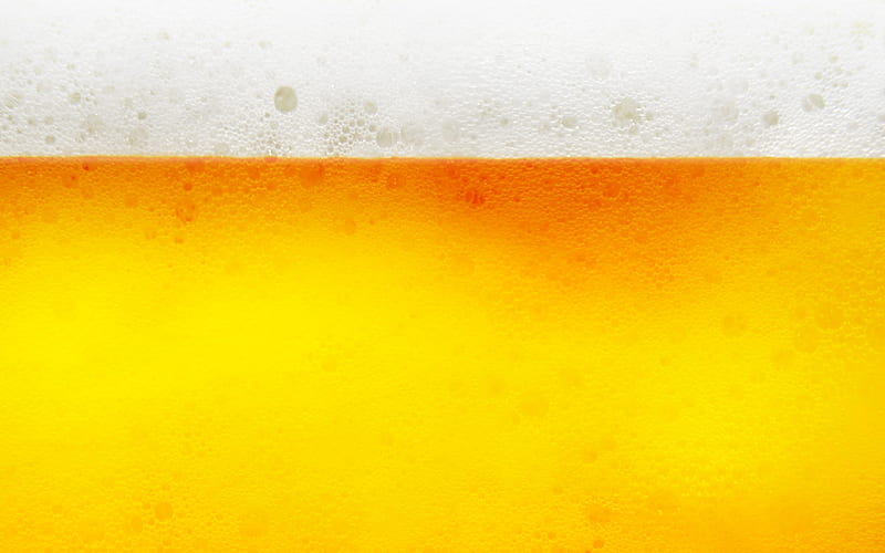 beer with foam texture, drinks texture, beer, white foam, beer background, HD wallpaper