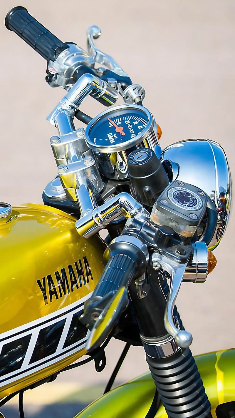 Rx100 , Yellow Yamaha Bike, HD phone wallpaper