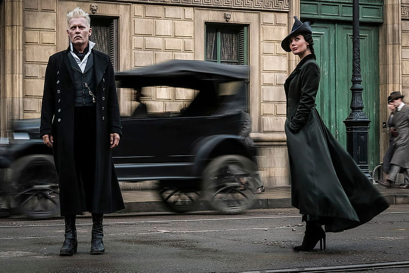 Johnny Depp And Poppy Corby Tuech In Fantastic Beasts 2 The Crimes Of Grindelwald 2018, fantastic-beasts-2, fantastic-beasts-the-crimes-of-grindelwald, 2018-movies, movies, johnny-depp, HD wallpaper