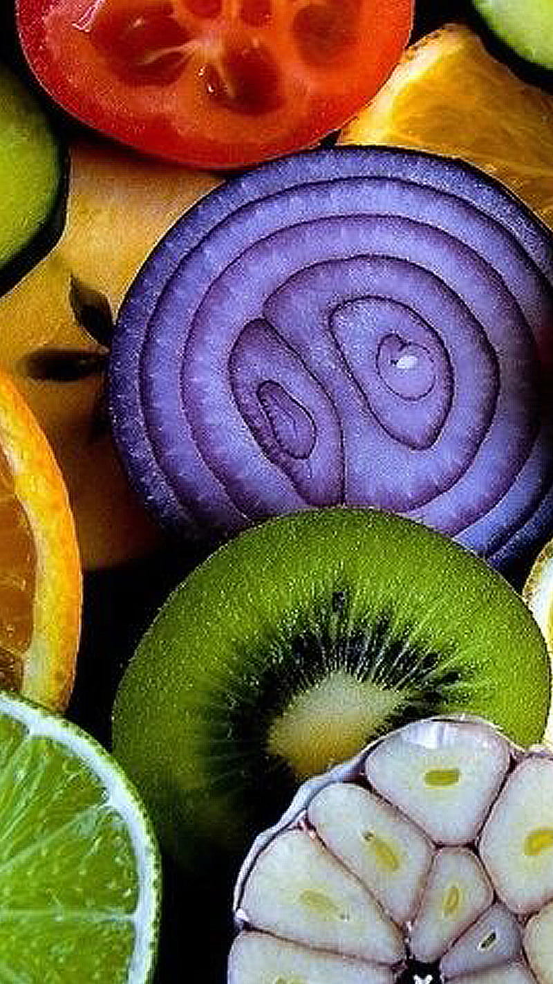 Healthy colors, color, food, green, orange, purple, red, vegetable, HD phone wallpaper