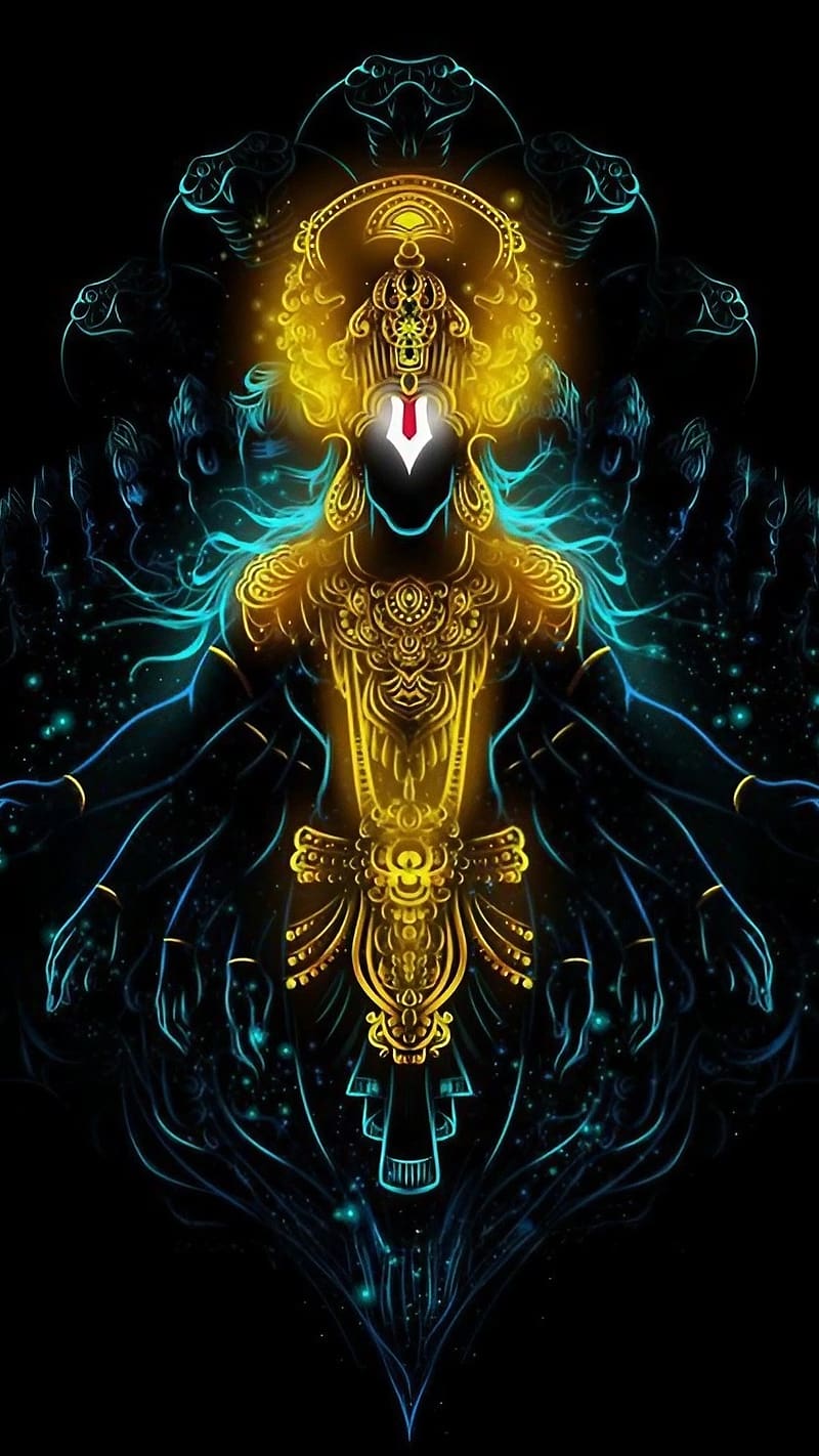 All God , Lord Vishnu Animated, god, HD phone wallpaper
