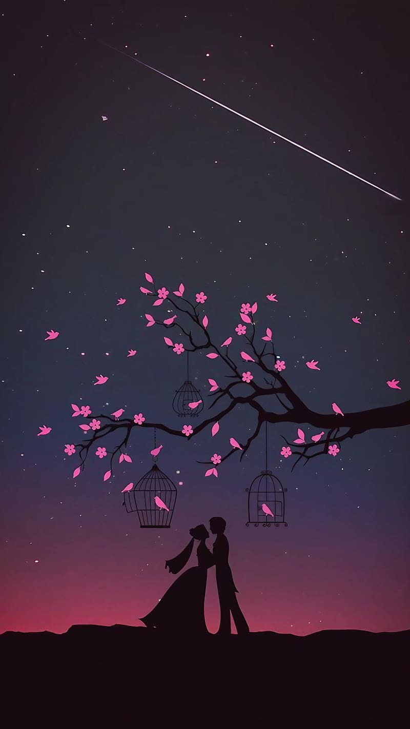 Romantic , Proposal Galaxy Couple, couple, romantic, HD phone wallpaper