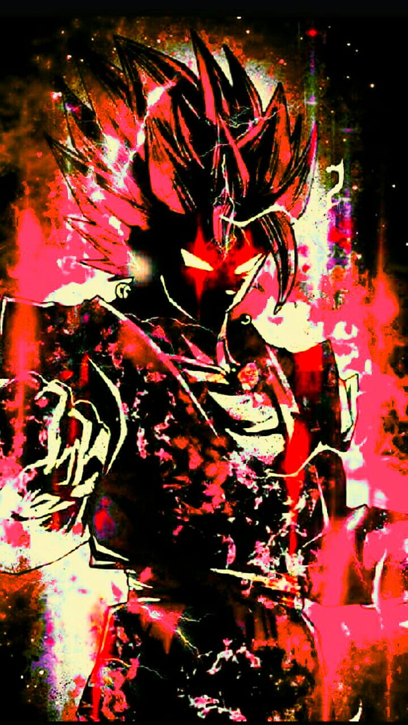 VegitoRedEvil, ball, dragon, evil, god, red, super, vegito, HD phone wallpaper