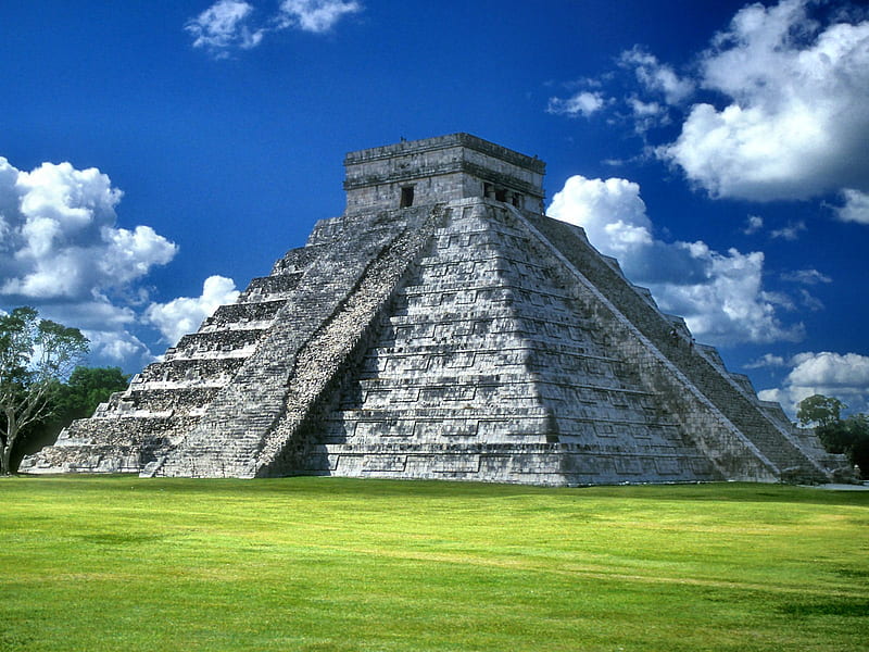 Pyramid of Kukulkn, architecture, graphy, Mexico, wide screen, bonito, scenery, Chichen Itza, HD wallpaper