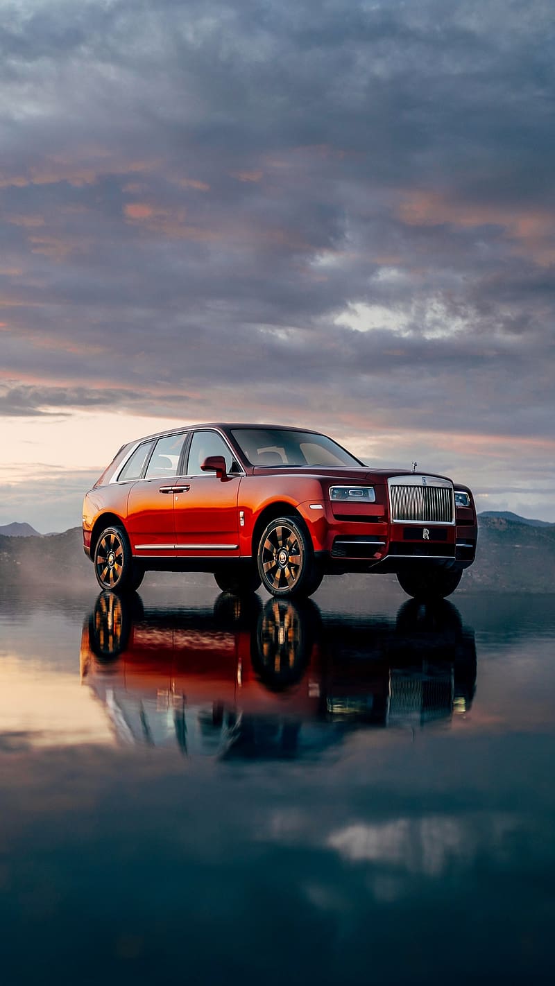 Rolls Royce Live, Water Reflection, car, royal, HD phone wallpaper