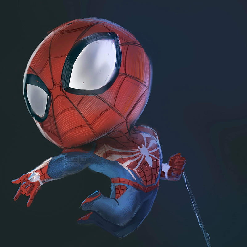 Spiderman PS4 chibi, spiderman ps4, suite advance, drawing, HD phone  wallpaper | Peakpx
