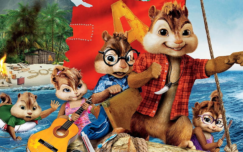 Alvin and the chipmunks, poster, cute, squirrel, movie, summer, funny,  animal, HD wallpaper | Peakpx