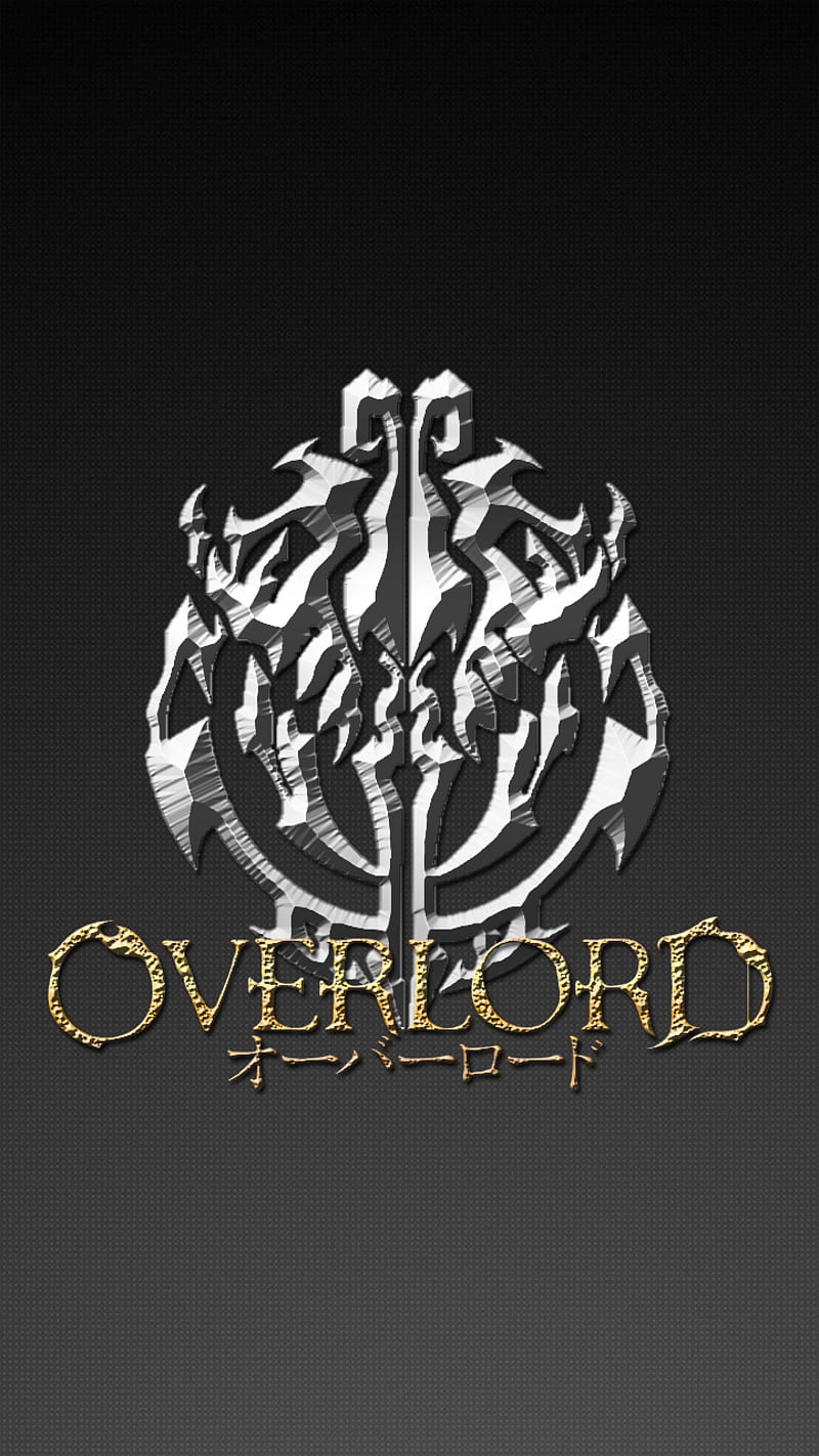 Nazarick Emblem 2, overlord, anime, ainz ooal gown, momonga, black, metal,  gold, HD phone wallpaper | Peakpx