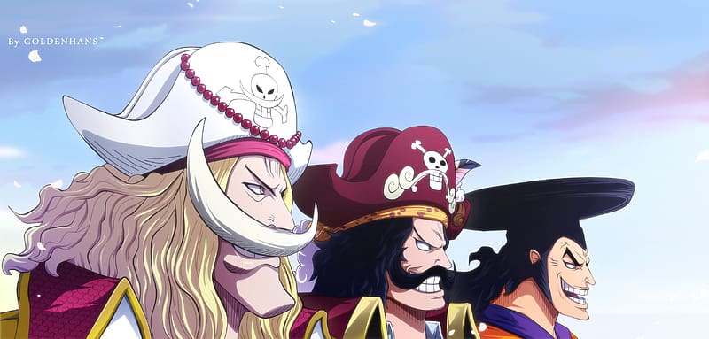 Anime, One Piece, Edward Newgate, Gol D Roger, Kozuki Oden, HD wallpaper