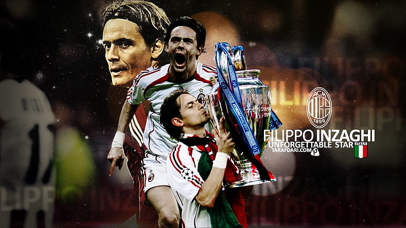 Soccer, Filippo Inzaghi, A.C. Milan, HD wallpaper