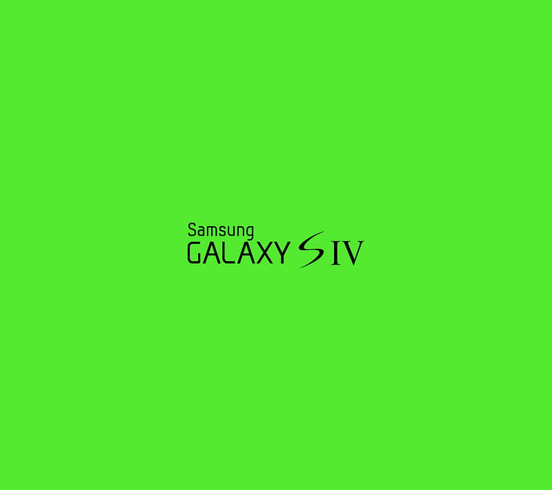 S4 Green, galaxy, logo, minimal, s iv, samsung, simple, HD wallpaper