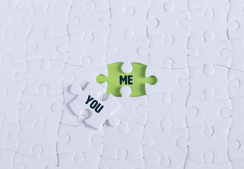 you, me, words, puzzle, HD wallpaper