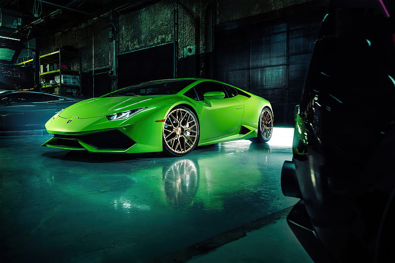 Green Lamborghini Huracan 2020, lamborghini-huracan, lamborghini, carros, HD wallpaper