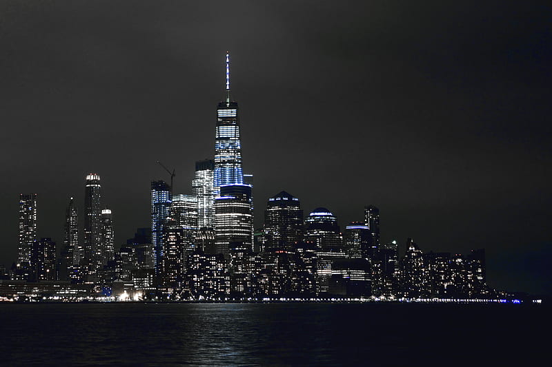 New York Buildings Lights , new-york, buildings, night, lights, world, HD wallpaper