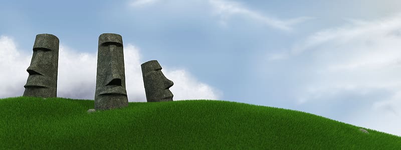 Face, Moai, , Moai Statues, HD wallpaper