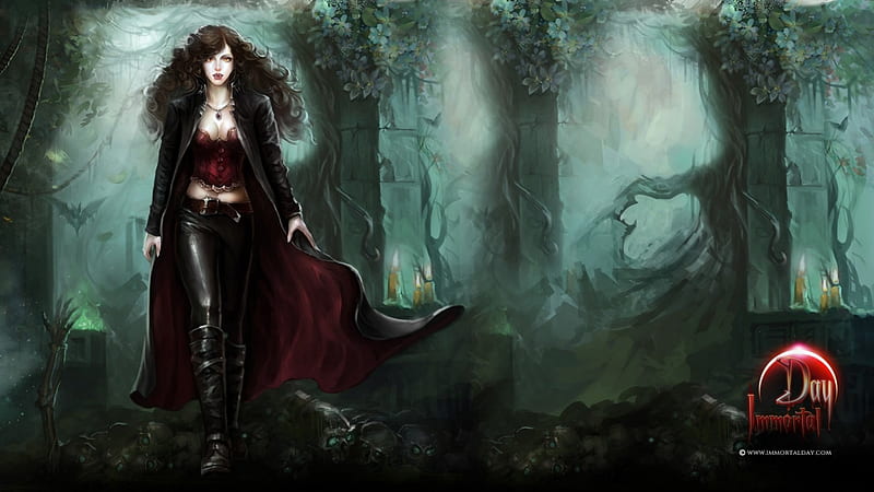 Werewolf and Vampire girl by TenshiAya on DeviantArt