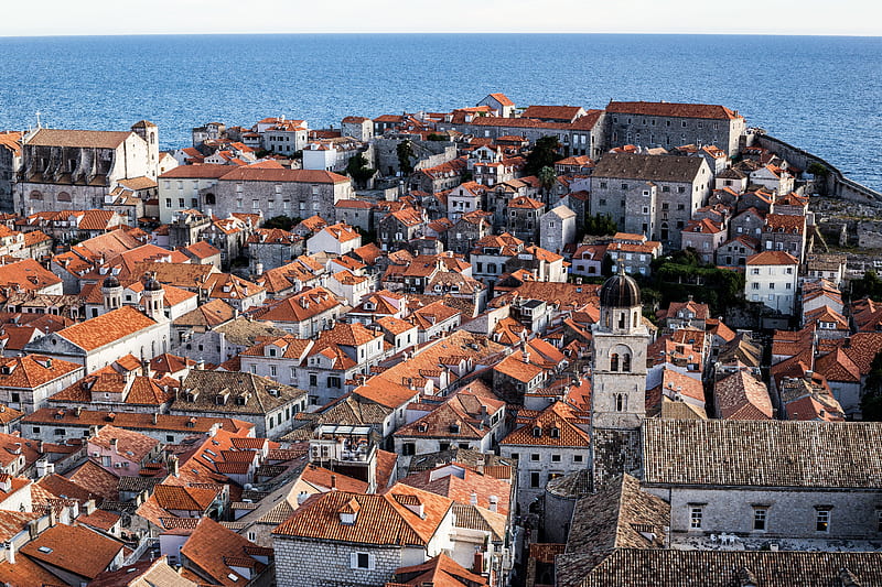 Dubrovnik, croatia, town, sea, ocean, HD wallpaper Dubrovnik, croatia, town, sea, ocean, HD wallpaper