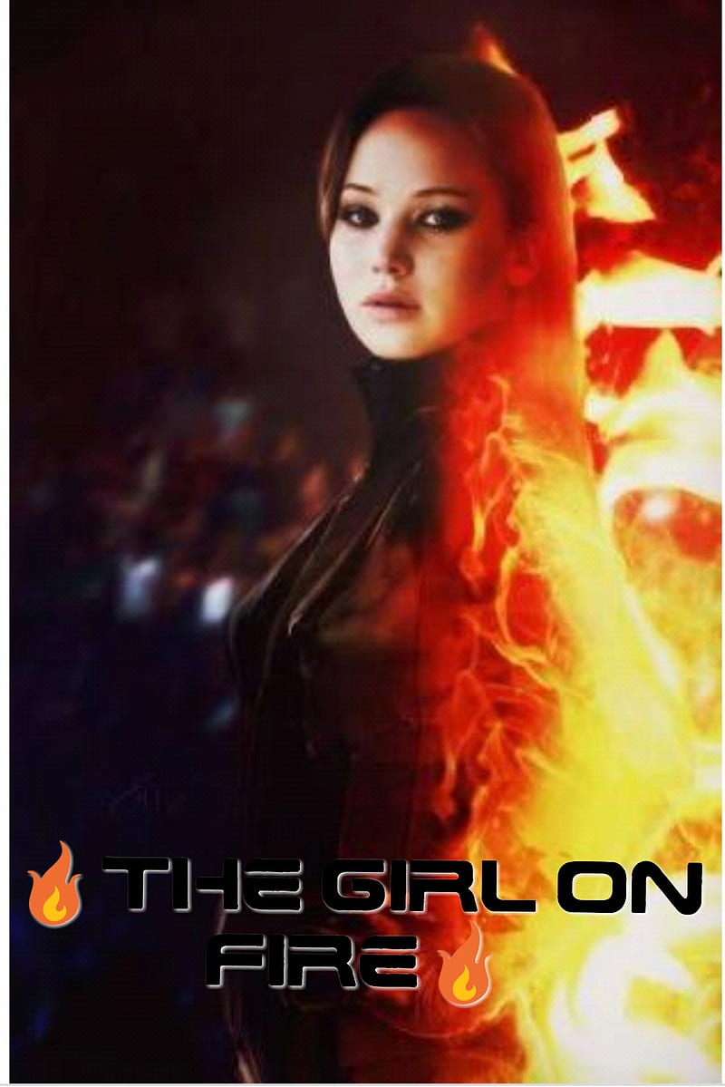 Girl on Fire Katniss, girl on fire, hunger games, katniss everdeen, HD phone wallpaper