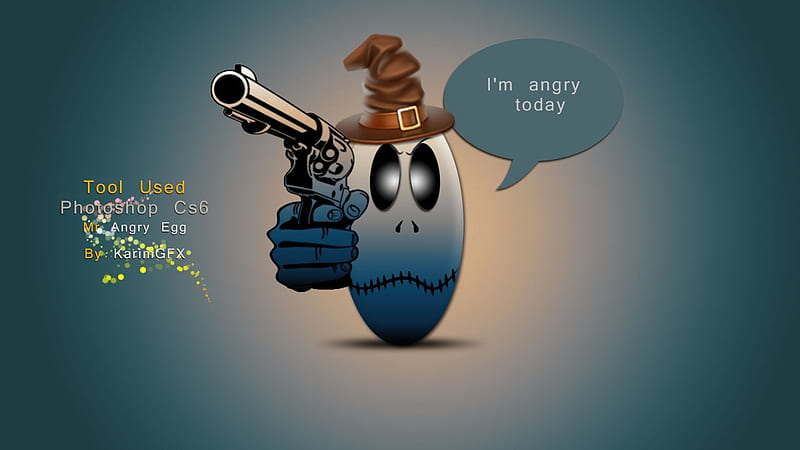Angry-Egg_By KarimGFX, SUSU, SUSAN, KARIM, MIRAK, HD wallpaper